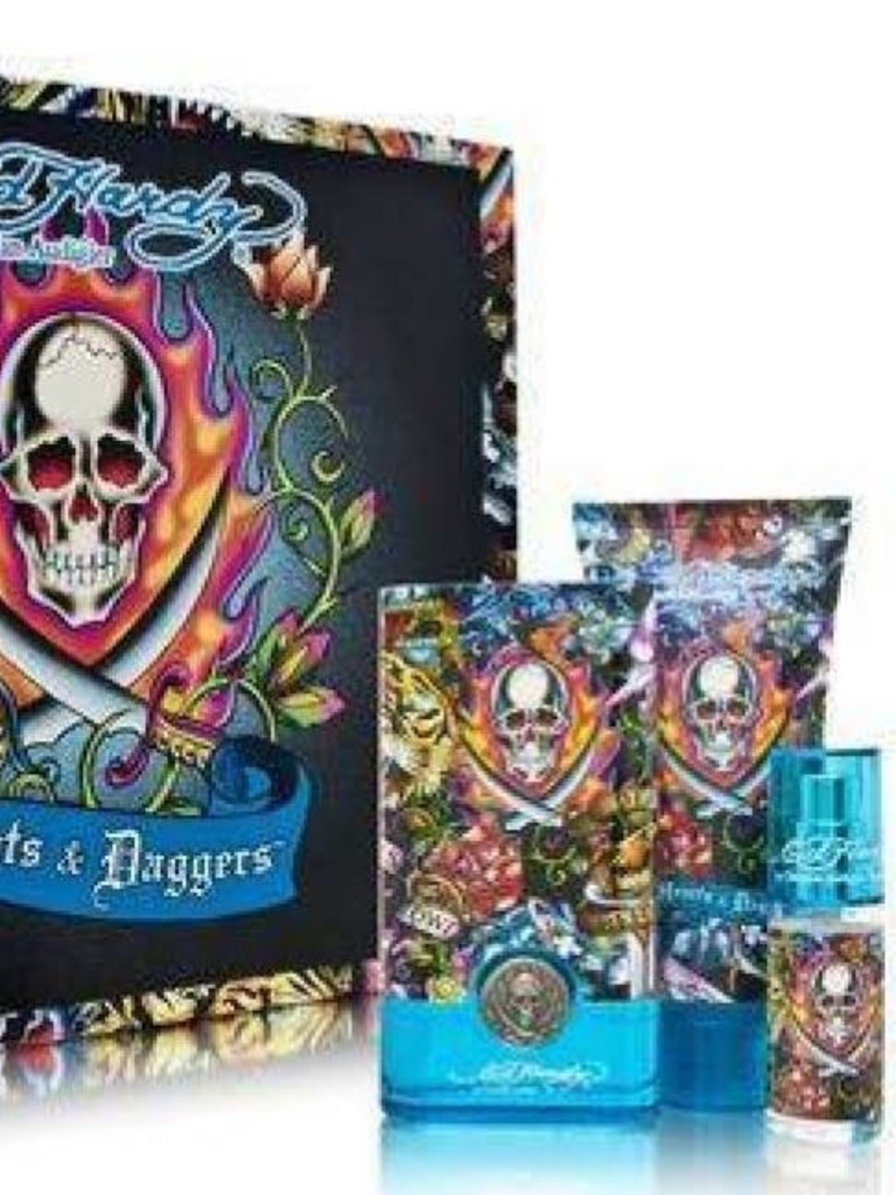 Ed Hardy Hearts & Daggers Men's Fragrance Gift Set - 3 Piece Set
